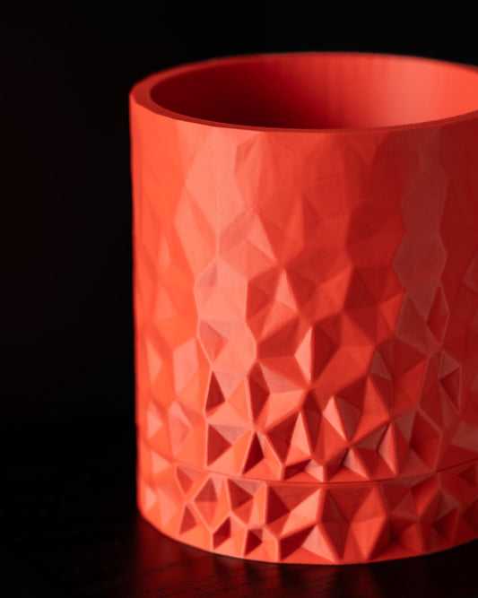 Moderner Blumentopf mit Drainage "Voronoi"| Exklusiv 3D gedruckter Topf für Blumen & Pflanzen