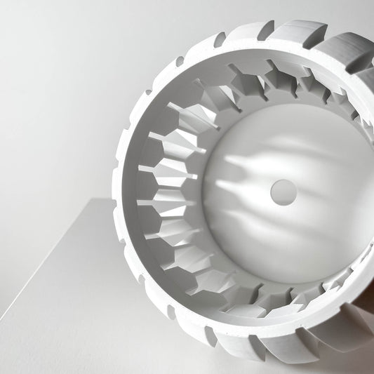 Moderner Orchideentopf mit Drainage "Inrag"| Exklusiv 3D gedruckter Topf für Orchideen und Sukkulenten