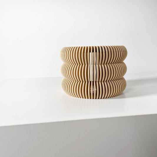 Moderner Orchideentopf mit Drainage "Agruk"| Exklusiv 3D gedruckter Topf für Orchideen und Sukkulenten