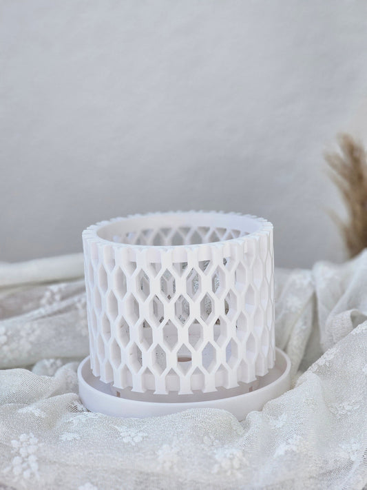 Moderner Orchideentopf mit Drainage "Arne"| Exklusiv 3D gedruckter Topf für Orchideen und Sukkulenten