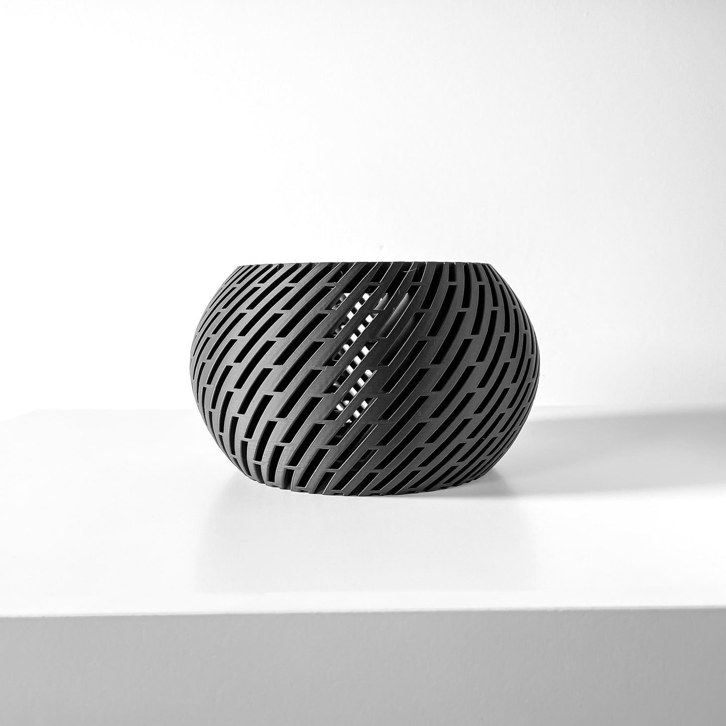 Moderner Orchideentopf mit Drainage "Rokar"| Exklusiv 3D gedruckter Topf für Orchideen und Sukkulenten