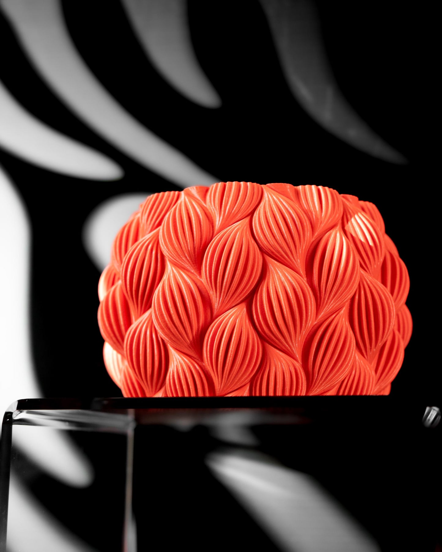 Moderner Blumentopf mit Drainage "Striata"| Exklusiv 3D gedruckter Topf für Blumen & Pflanzen