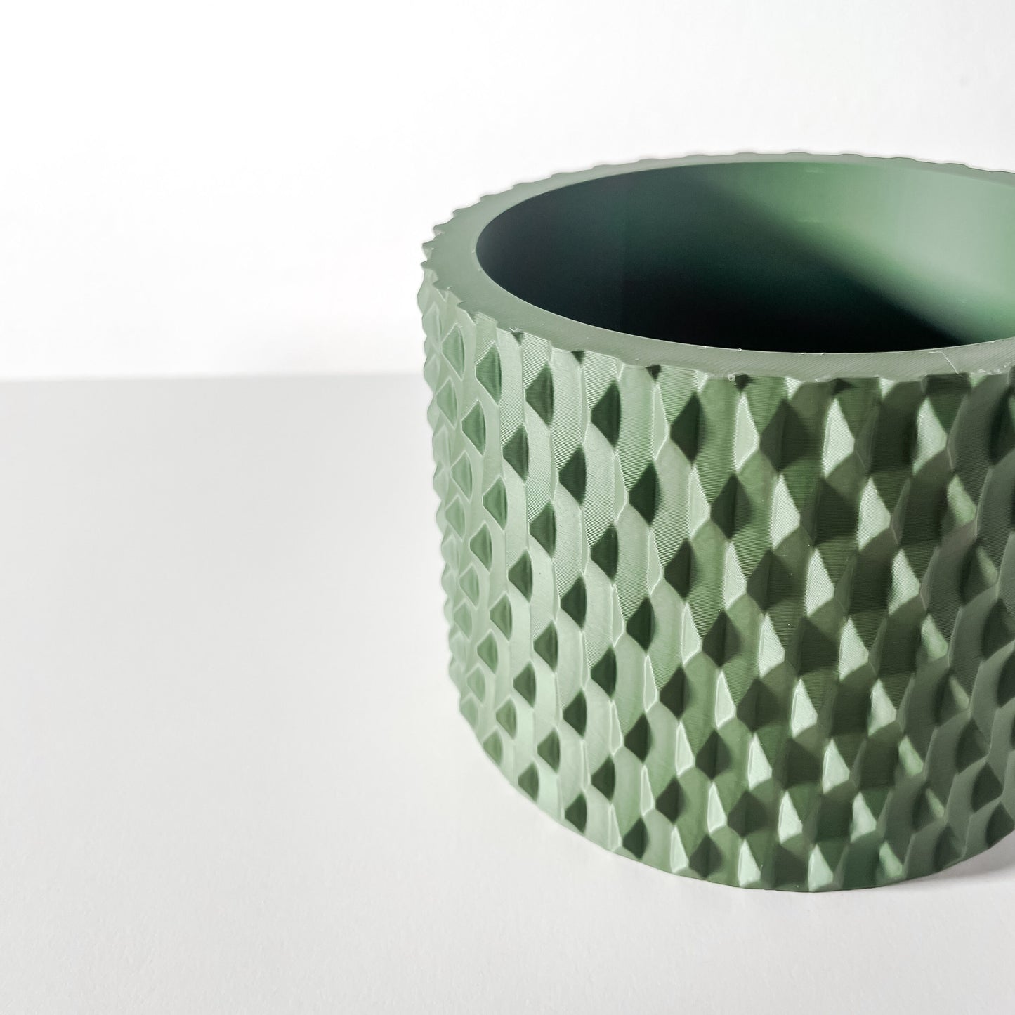Moderner Blumentopf mit Drainage "Ridno"| Exklusiv 3D gedruckter Topf für Blumen & Pflanzen