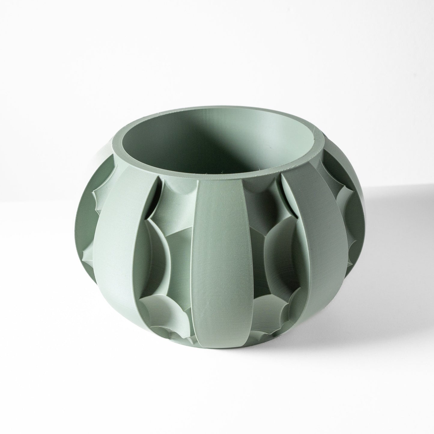 Moderner Blumentopf mit Drainage "Anre"| Exklusiv 3D gedruckter Topf für Blumen & Pflanzen