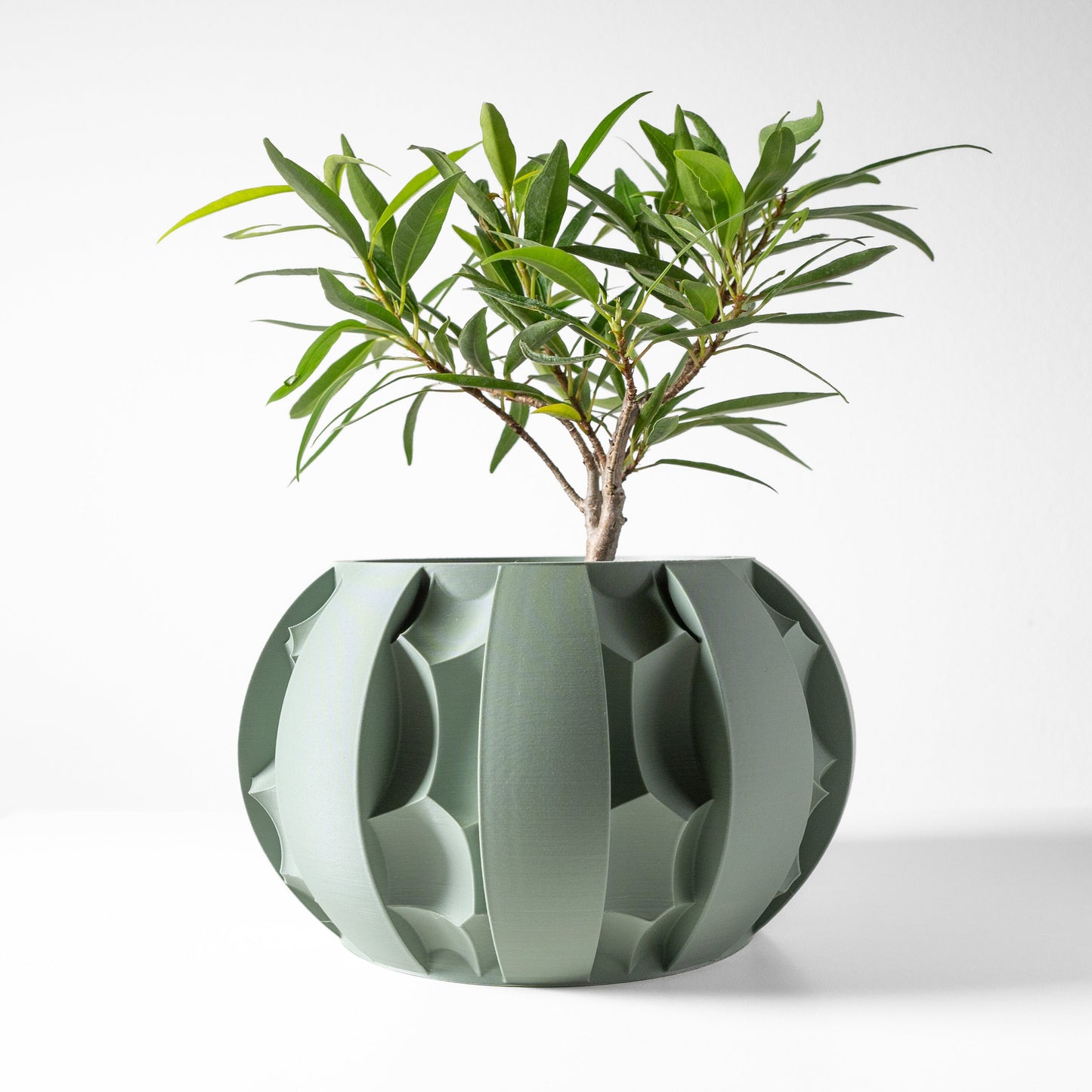 Moderner Blumentopf mit Drainage "Anre"| Exklusiv 3D gedruckter Topf für Blumen & Pflanzen