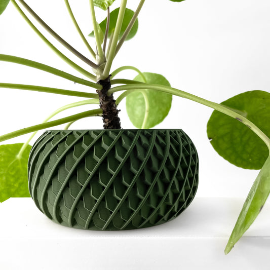 Moderner Blumentopf mit Drainage "Ralve"| Exklusiv 3D gedruckter Topf für Blumen & Pflanzen