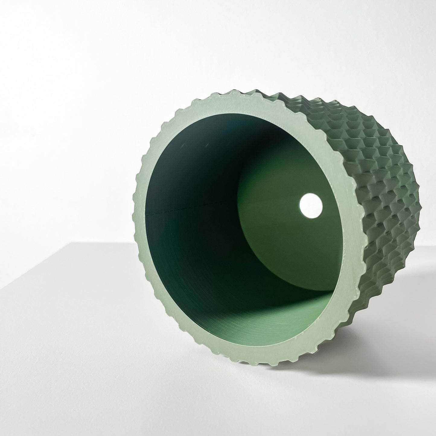 Moderner Blumentopf mit Drainage "Ridno"| Exklusiv 3D gedruckter Topf für Blumen & Pflanzen