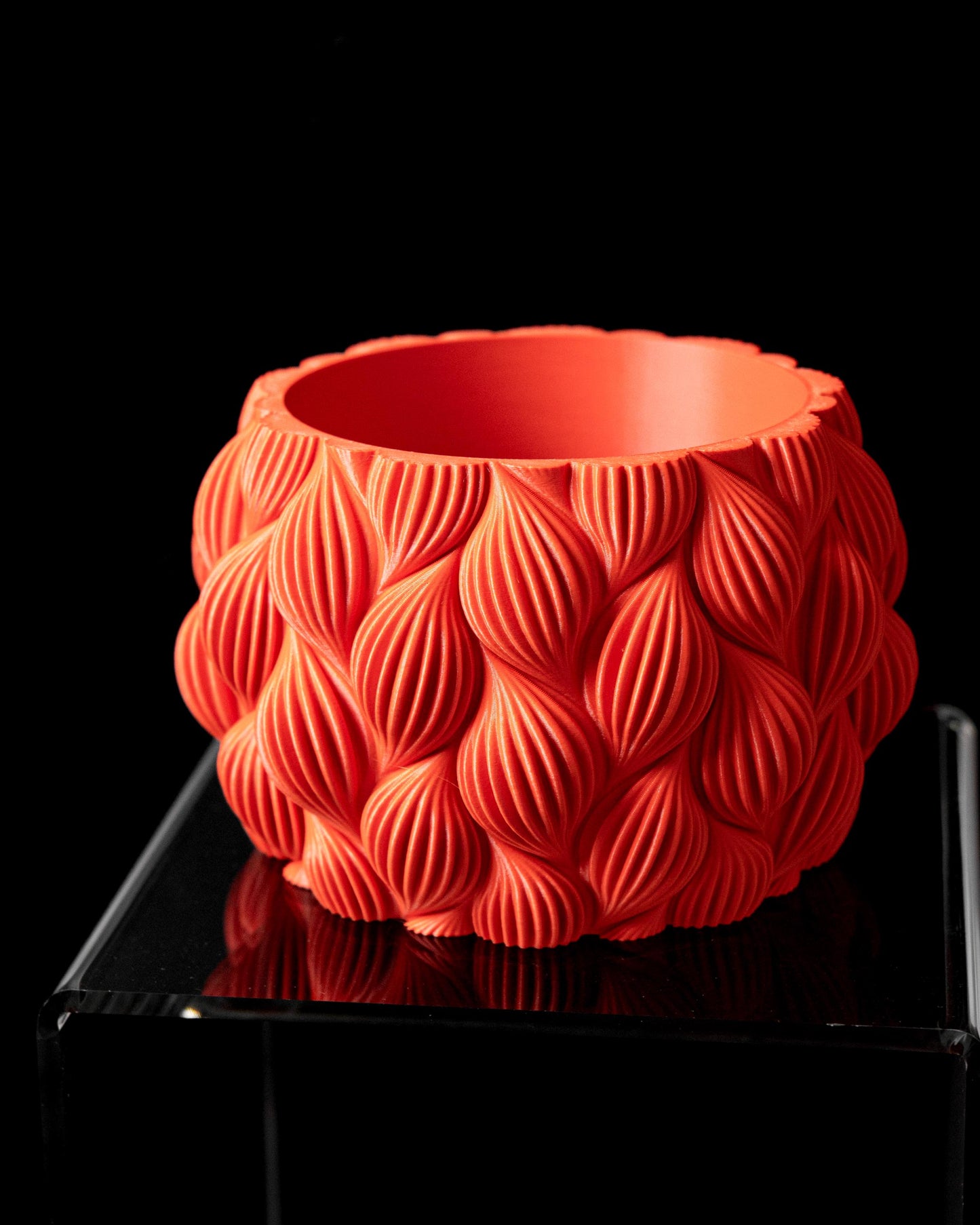 Moderner Blumentopf mit Drainage "Striata"| Exklusiv 3D gedruckter Topf für Blumen & Pflanzen