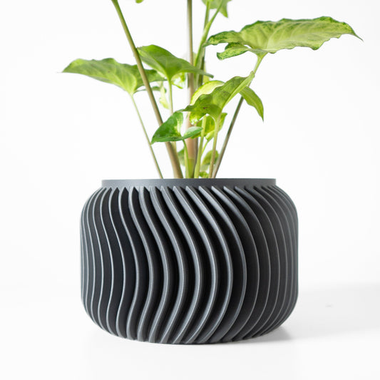 Moderner Blumentopf mit Drainage "Xeliv"| Exklusiv 3D gedruckter Topf für Blumen & Pflanzen