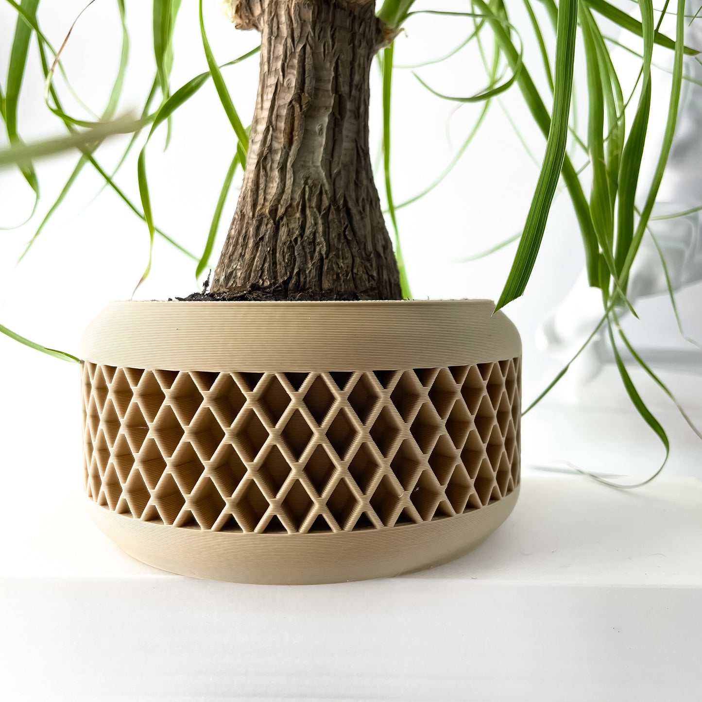 Moderner Blumentopf mit Drainage "Xivu"| Exklusiv 3D gedruckter Topf für Blumen & Pflanzen