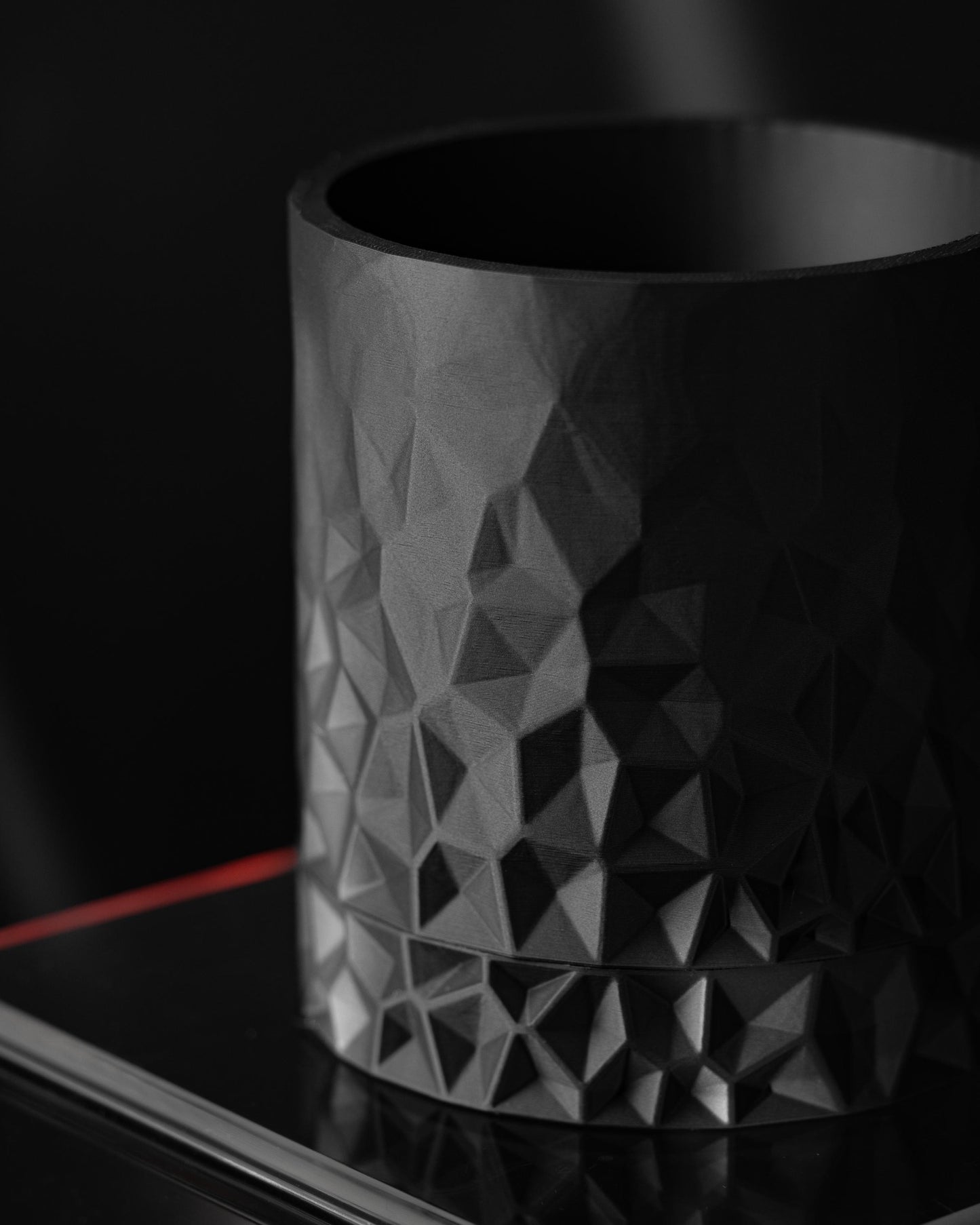 Moderner Blumentopf mit Drainage "Voronoi"| Exklusiv 3D gedruckter Topf für Blumen & Pflanzen
