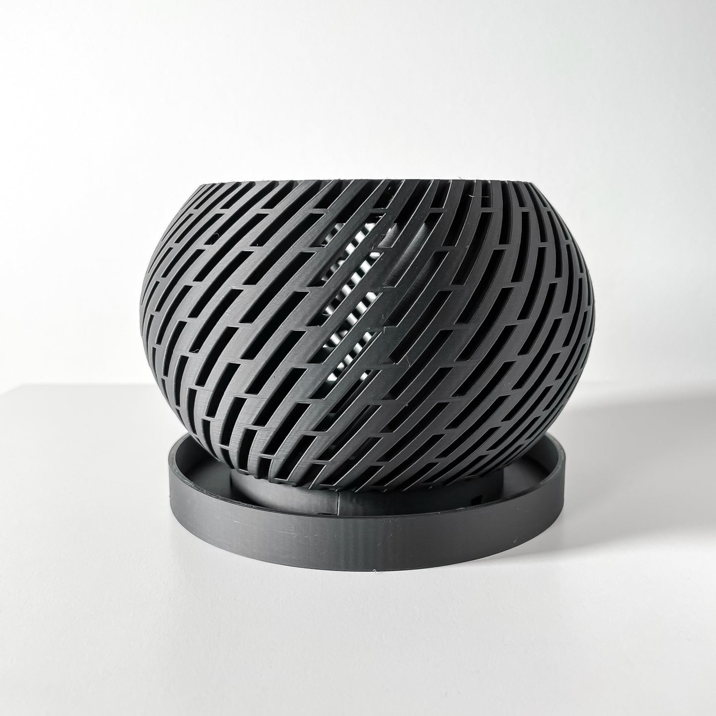 Moderner Orchideentopf mit Drainage "Rokar"| Exklusiv 3D gedruckter Topf für Orchideen und Sukkulenten