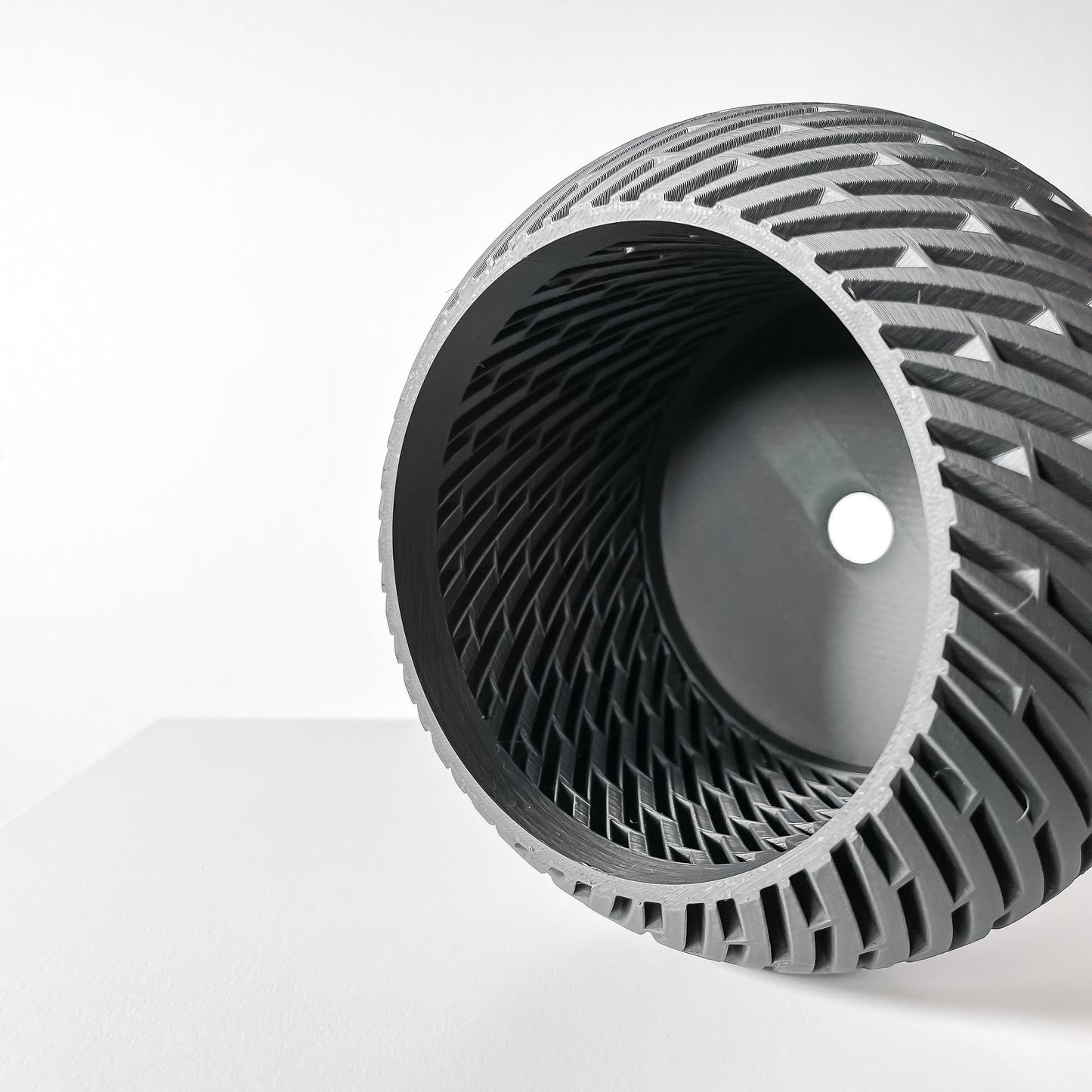 Moderner Orchideentopf mit Drainage "Rokar"| Exklusiv 3D gedruckter Topf für Orchideen und Sukkulenten