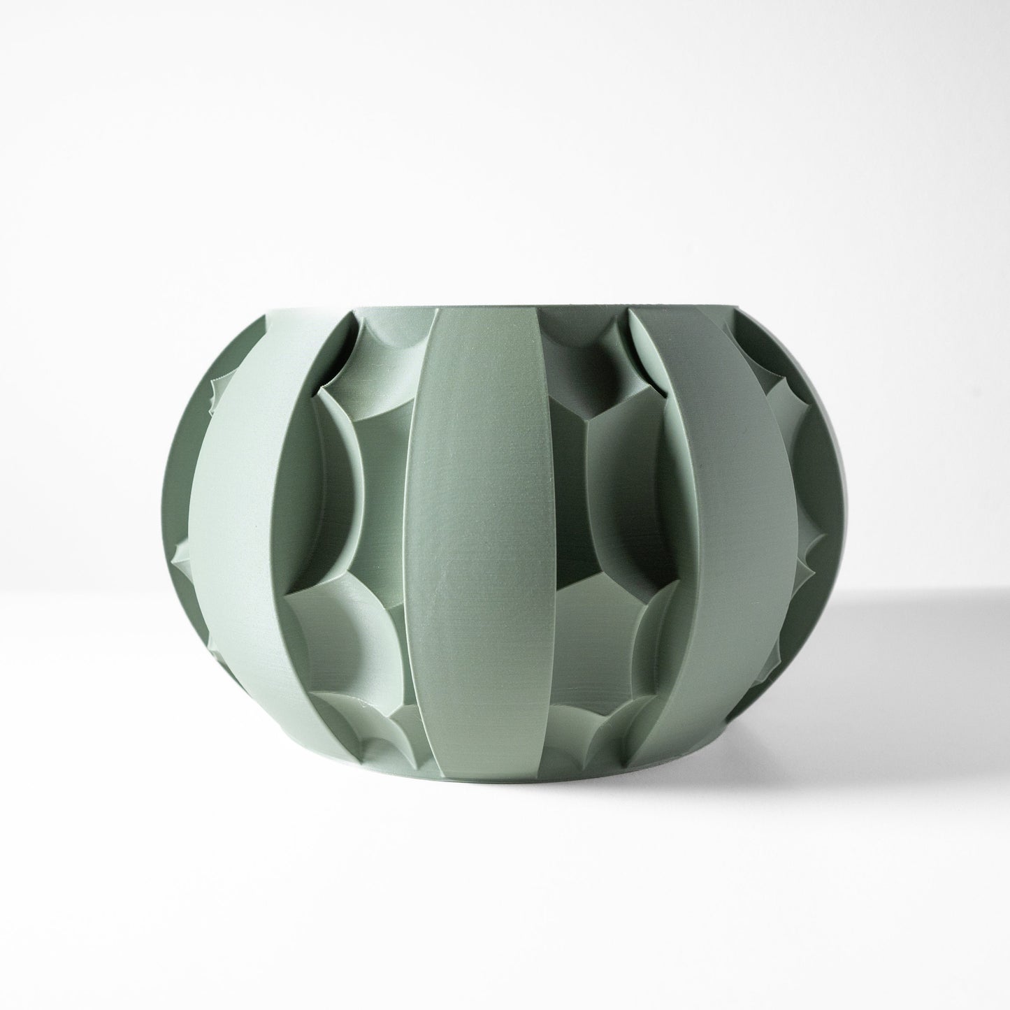 Moderner Blumentopf mit Drainage "Anre"| Exklusiv 3D gedruckter Topf für Blumen & Pflanzen