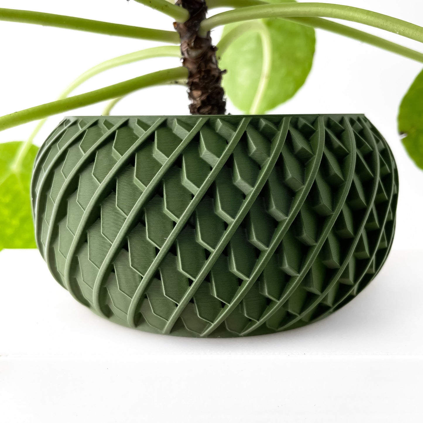 Moderner Blumentopf mit Drainage "Ralve"| Exklusiv 3D gedruckter Topf für Blumen & Pflanzen