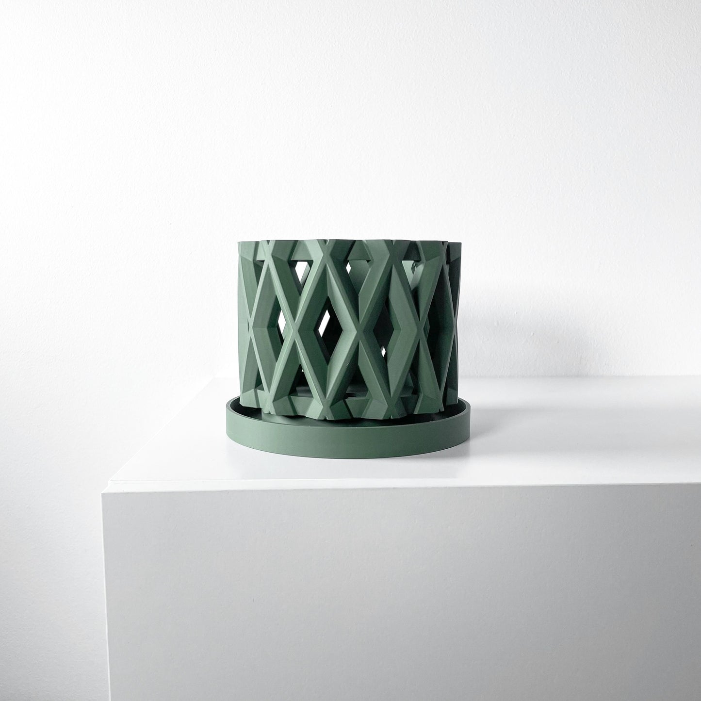 Moderner Orchideentopf mit Drainage "Enula"| Exklusiv 3D gedruckter Topf für Orchideen und Sukkulenten