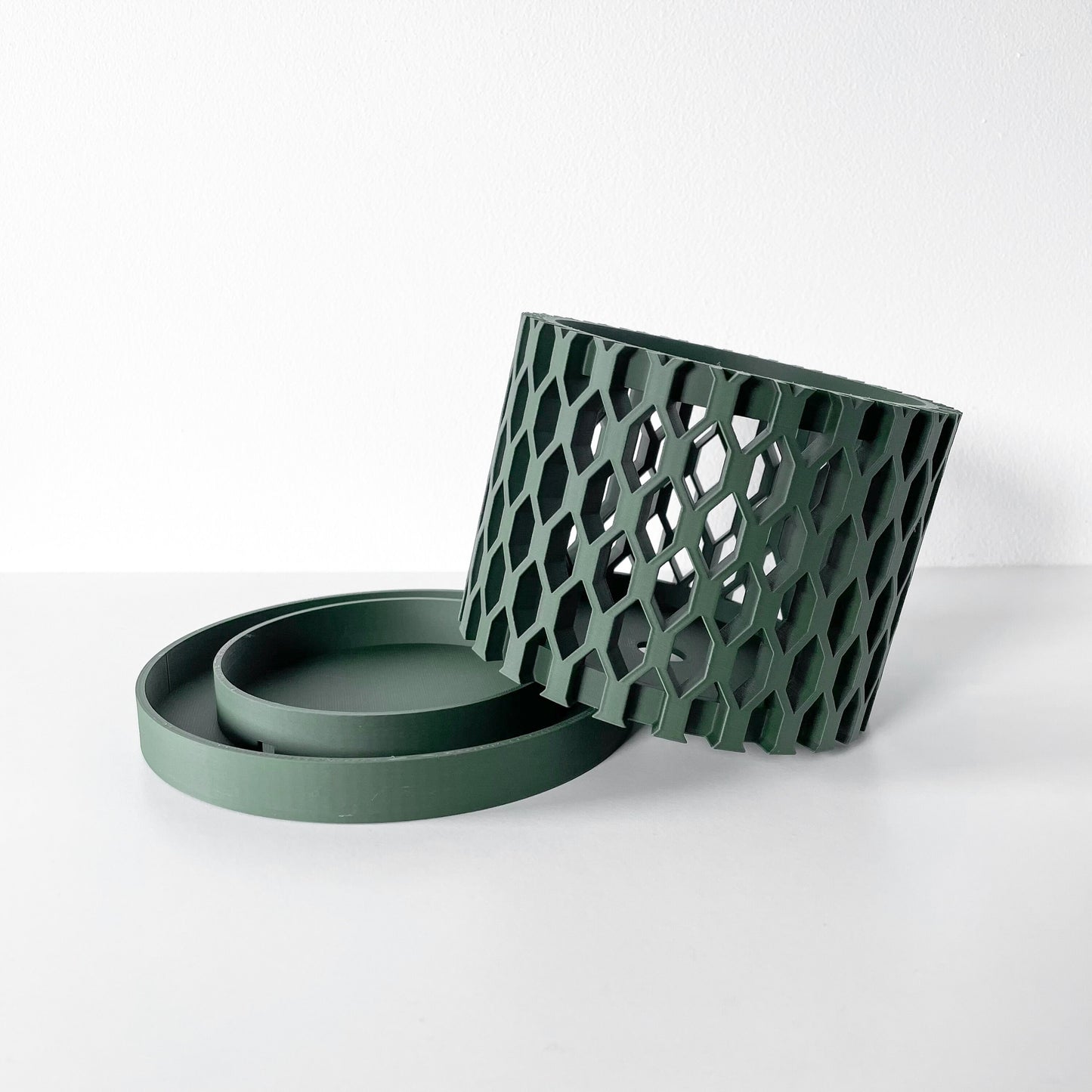 Moderner Orchideentopf mit Drainage "Arne"| Exklusiv 3D gedruckter Topf für Orchideen und Sukkulenten
