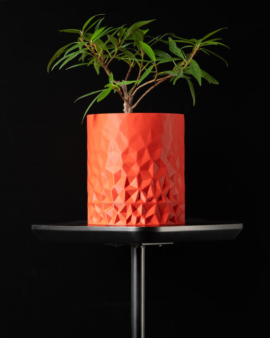 Moderner Blumentopf mit Drainage "Voronoi"| Exklusiv 3D gedruckter Topf für Blumen & Pflanzen