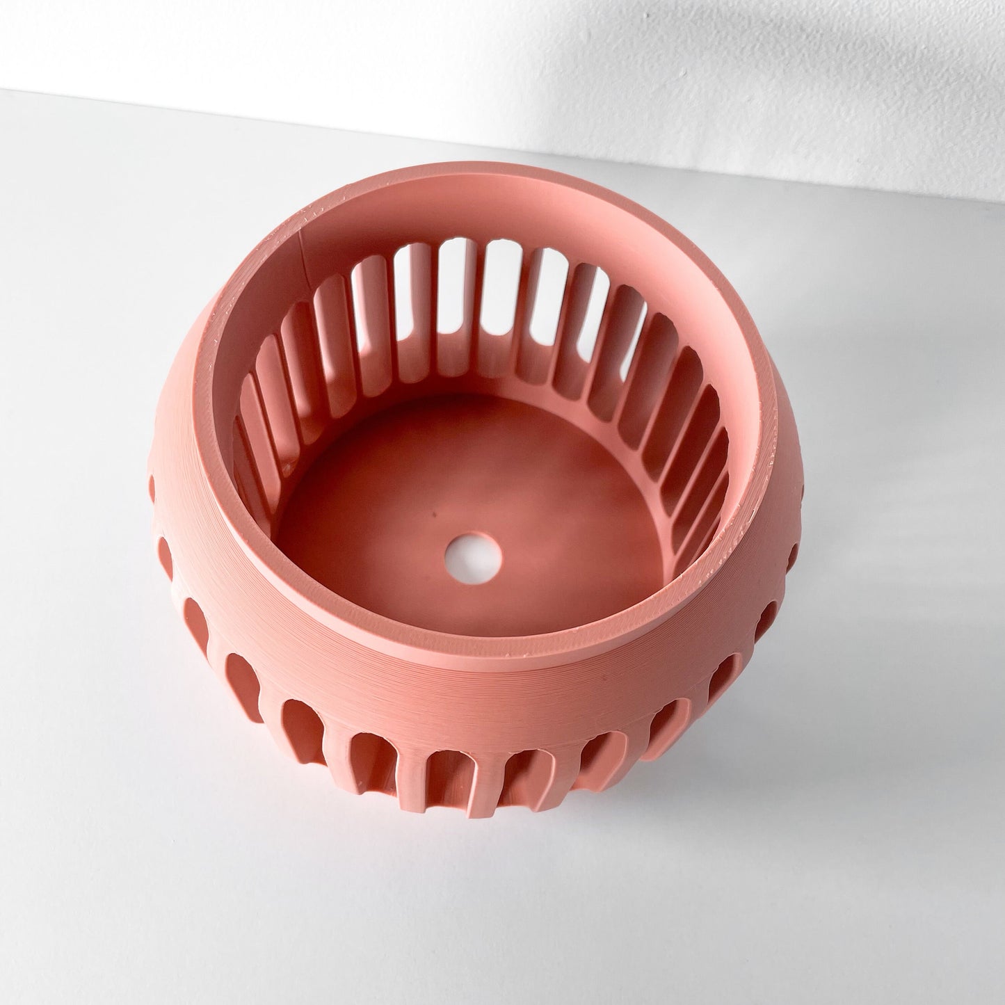 Moderner Orchideentopf mit Drainage "Axon"| Exklusiv 3D gedruckter Topf für Orchideen und Sukkulenten