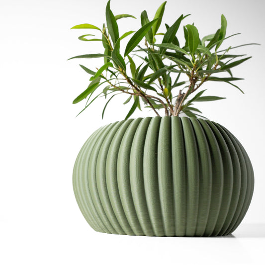 Moderner Blumentopf mit Drainage "Inor"| Exklusiv 3D gedruckter Topf für Blumen & Pflanzen