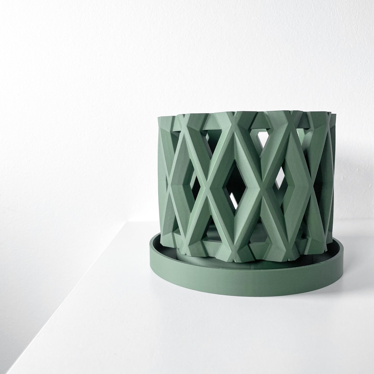 Moderner Orchideentopf mit Drainage "Enula"| Exklusiv 3D gedruckter Topf für Orchideen und Sukkulenten