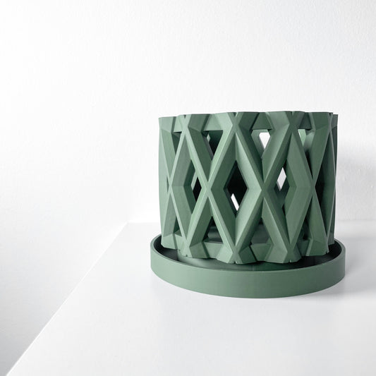 Moderner Orchideentopf mit Drainage "Enula"| Exklusiv 3D gedruckter Topf für Orchideen und Sukkulenten